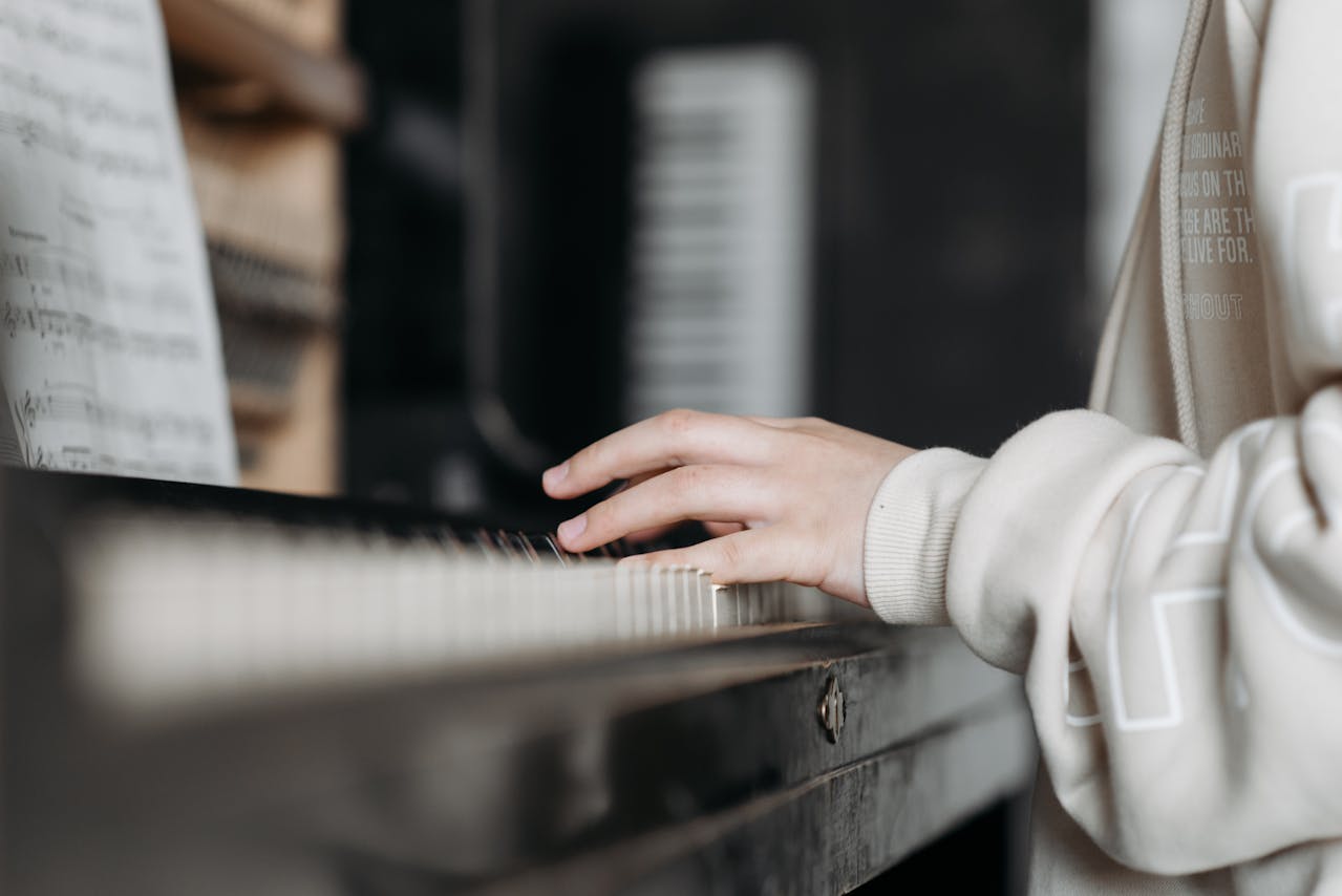 playing piano